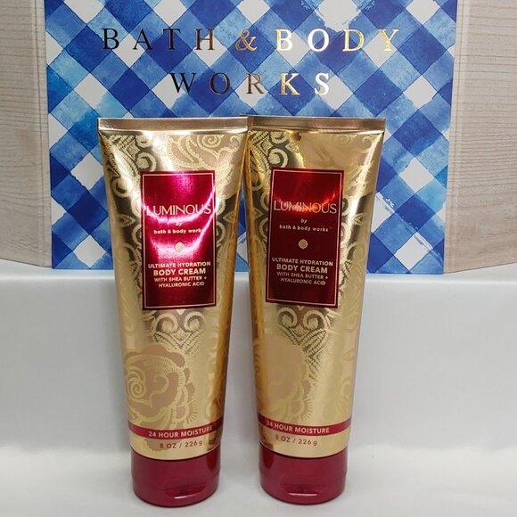 BATH & BODY WORKS 'LUMINOUS' ULTIMATE HYDRATION BODY CREAM 2 PIECE SET - Picture 5 of 14